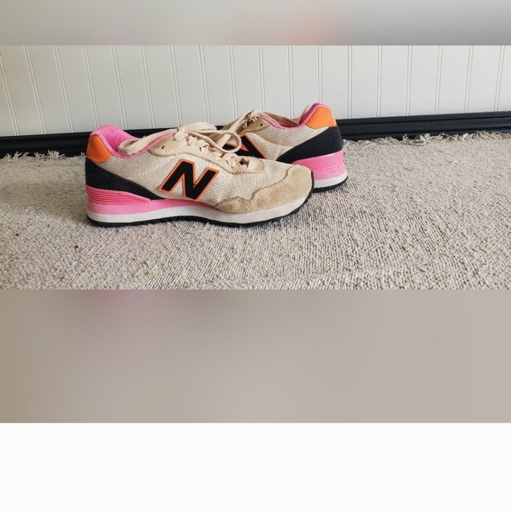 New Balance Pink and Beige Sneakers